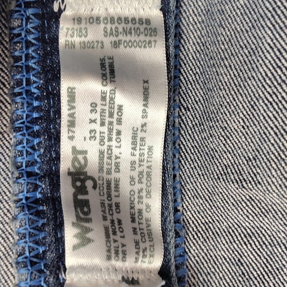 WRANGLER- MENS PREMIUM PERFORMANCE COWBOY CUT 47 REGULAR FIT 33X30 JEANS 👖👖👖 - Picture 8 of 14